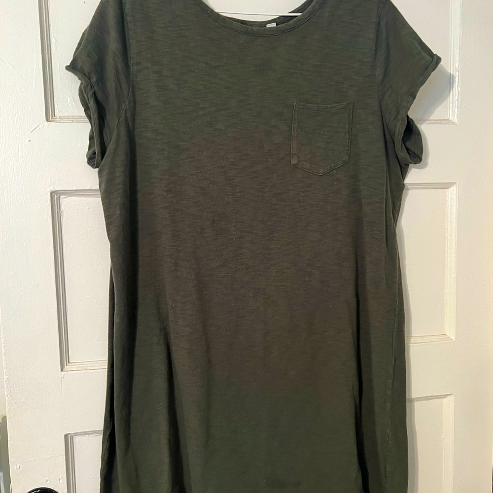Olive green dress